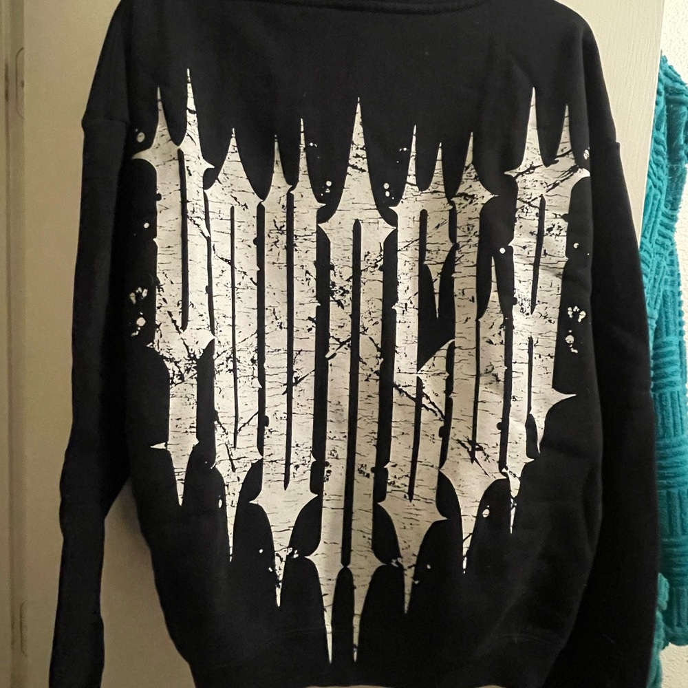 YoungLA Black Zip-Up Hoodie